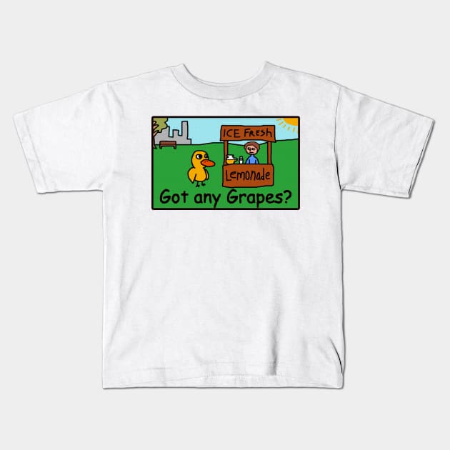 Got Any Grapes? Kids T-Shirt by Luna Lovers